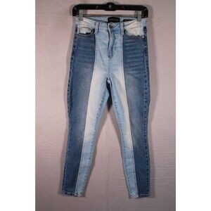 Kendall + Kylie Women’s 3/26 Ultra Babe Skinny Jeans Two Tone Denim